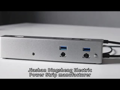 Protector contra sobretensiones de salida de metal 6 Correa de alimentación, toma de enchufe múltiple montable